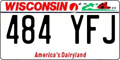 WI license plate 484YFJ