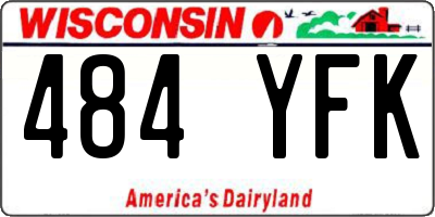 WI license plate 484YFK