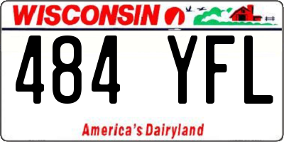WI license plate 484YFL