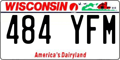 WI license plate 484YFM