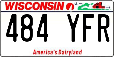 WI license plate 484YFR