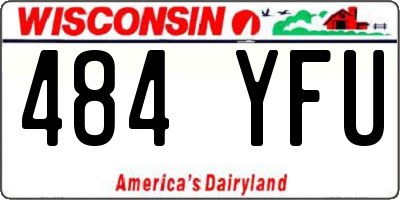 WI license plate 484YFU