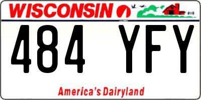 WI license plate 484YFY
