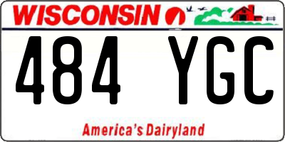 WI license plate 484YGC