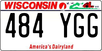 WI license plate 484YGG