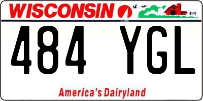 WI license plate 484YGL