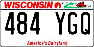 WI license plate 484YGQ