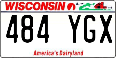 WI license plate 484YGX