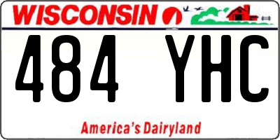 WI license plate 484YHC