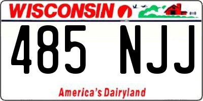 WI license plate 485NJJ