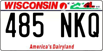 WI license plate 485NKQ
