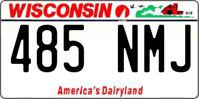 WI license plate 485NMJ