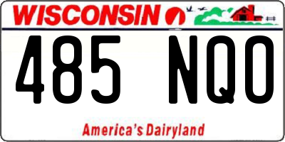 WI license plate 485NQO