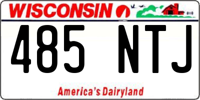 WI license plate 485NTJ