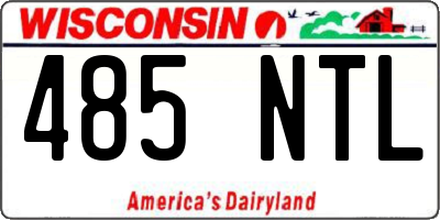 WI license plate 485NTL
