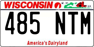 WI license plate 485NTM