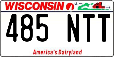WI license plate 485NTT