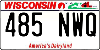 WI license plate 485NWQ