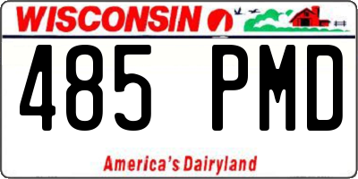 WI license plate 485PMD