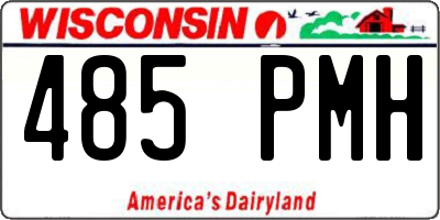WI license plate 485PMH