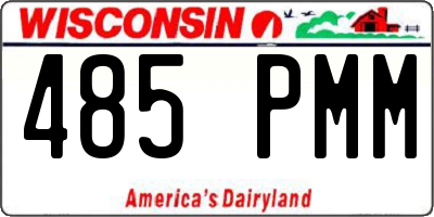 WI license plate 485PMM