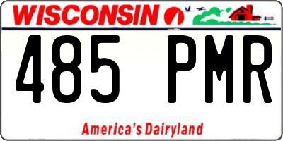 WI license plate 485PMR