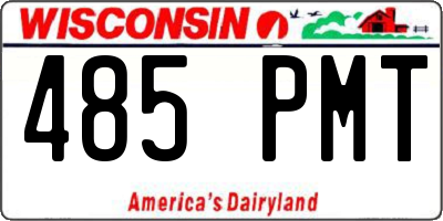 WI license plate 485PMT