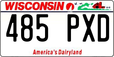 WI license plate 485PXD
