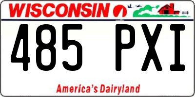 WI license plate 485PXI