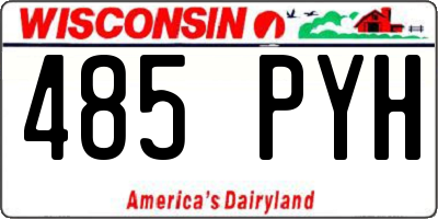 WI license plate 485PYH