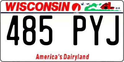 WI license plate 485PYJ
