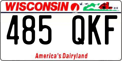 WI license plate 485QKF
