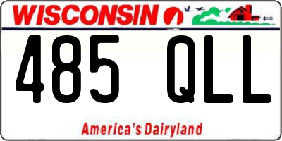 WI license plate 485QLL