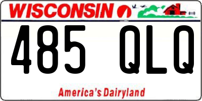 WI license plate 485QLQ