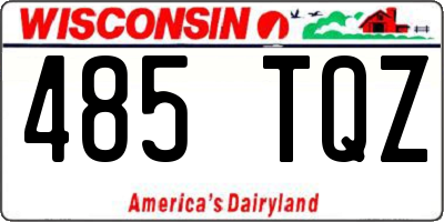 WI license plate 485TQZ