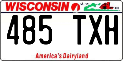 WI license plate 485TXH