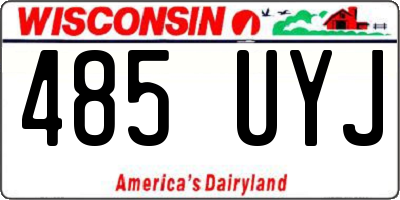 WI license plate 485UYJ
