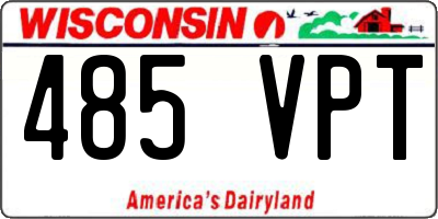 WI license plate 485VPT