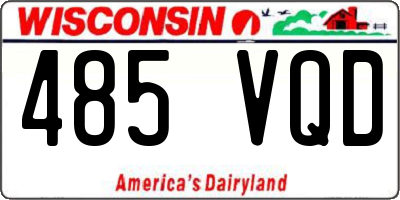 WI license plate 485VQD