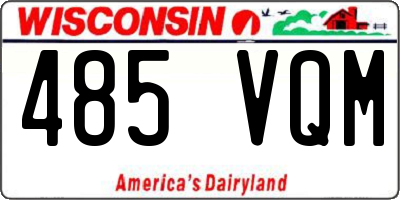 WI license plate 485VQM