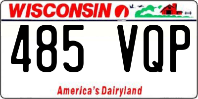 WI license plate 485VQP