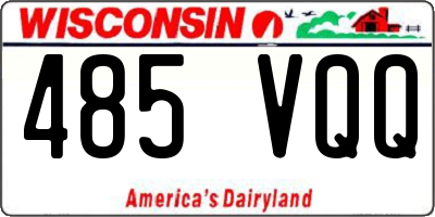 WI license plate 485VQQ