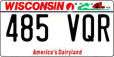 WI license plate 485VQR