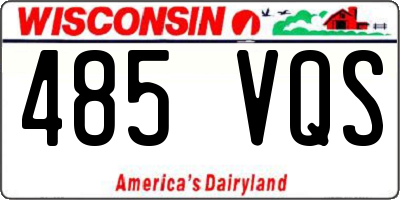 WI license plate 485VQS