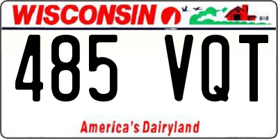 WI license plate 485VQT