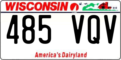 WI license plate 485VQV