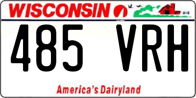 WI license plate 485VRH