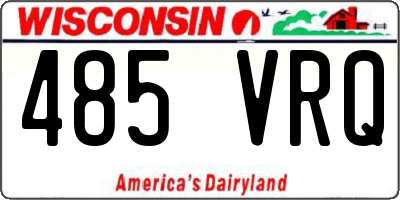 WI license plate 485VRQ