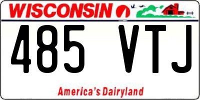 WI license plate 485VTJ