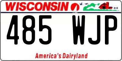 WI license plate 485WJP